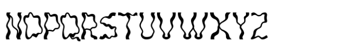 Wavy Pulse Font UPPERCASE
