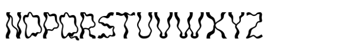 Wavy Pulse Font LOWERCASE