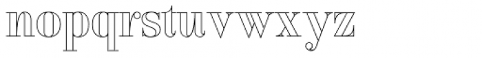 Waymar Outline Font LOWERCASE