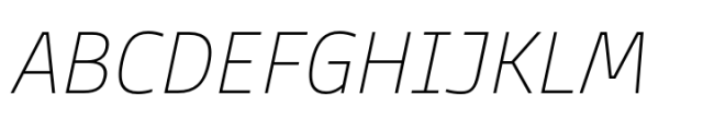 Ways Extra Light Italic Font UPPERCASE