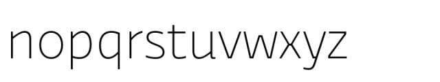 Ways Extra Light Font LOWERCASE