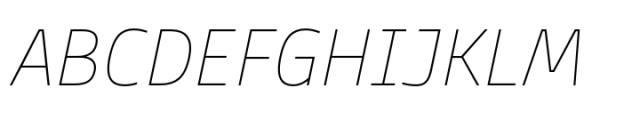 Ways Thin Italic Font UPPERCASE