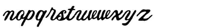 Wayside Colorado Medium Script Font LOWERCASE