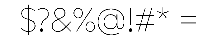 Wallop TRIAL Thin Instance Font OTHER CHARS