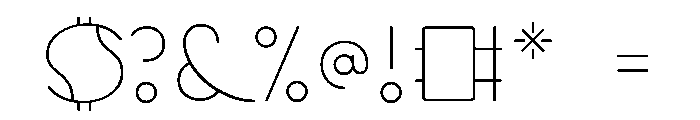 Walter Hollow Font OTHER CHARS