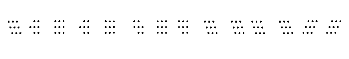Walter PatternDot Font LOWERCASE