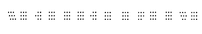 Walter PatternStar FONT