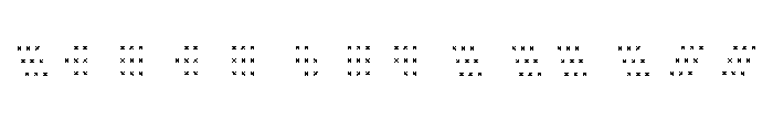 Walter PatternX Font LOWERCASE