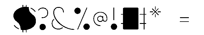 Walter Stencil Font OTHER CHARS
