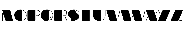 Walter Stencil Font UPPERCASE