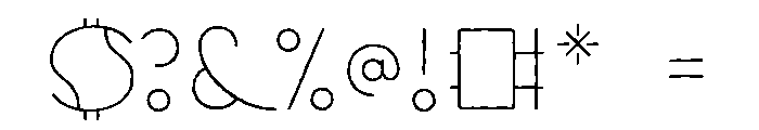 WalterHand Hollow Font OTHER CHARS
