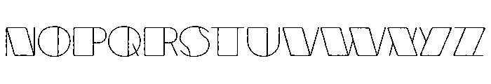 WalterHand Hollow Font LOWERCASE