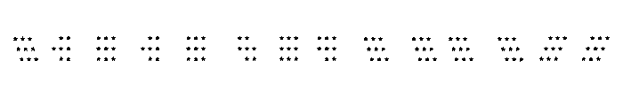 WalterHand PatternStar Font LOWERCASE