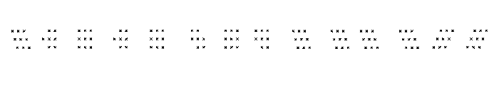 WalterHand PatternX Font LOWERCASE