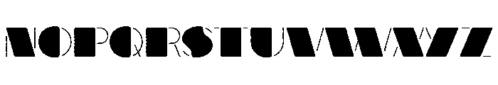WalterHand Stencil Font LOWERCASE