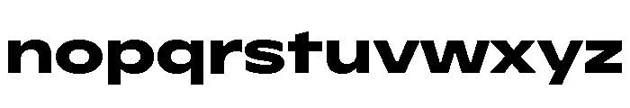 Watch Extrabold Font LOWERCASE