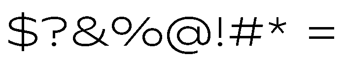 Watch Extralight Font OTHER CHARS