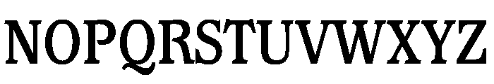 Waverly CondensedBold Font UPPERCASE