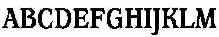 Waverly CondensedExtraBold Font UPPERCASE