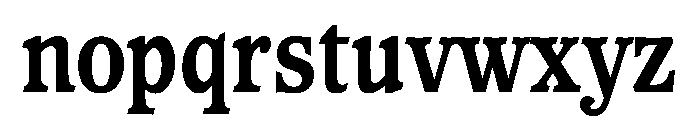 Waverly CondensedExtraBold Font LOWERCASE