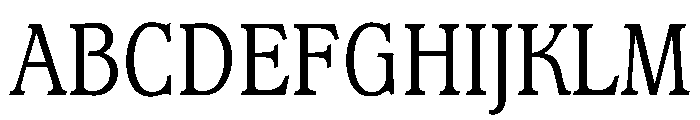 Waverly CondensedLight Font UPPERCASE