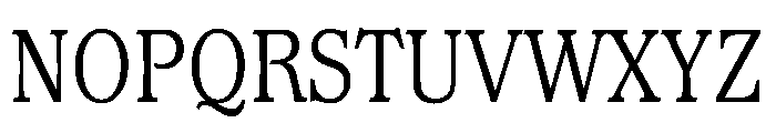 Waverly CondensedLight Font UPPERCASE