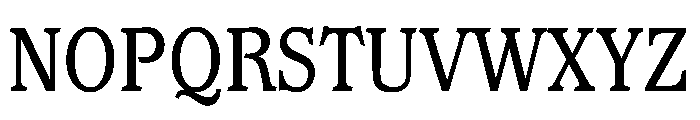 Waverly CondensedMedium Font UPPERCASE