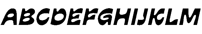 Waverse Breezy Font UPPERCASE
