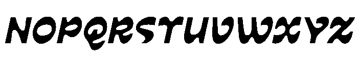 Waverse Breezy Font UPPERCASE