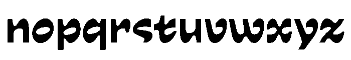 Waverse Regular Font LOWERCASE