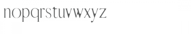 Warick Light Round Font LOWERCASE