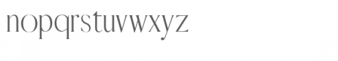 Warick Light Font LOWERCASE