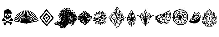 Wallflowers III Font UPPERCASE