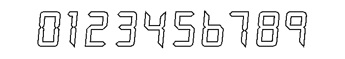 Watch Outline Font OTHER CHARS
