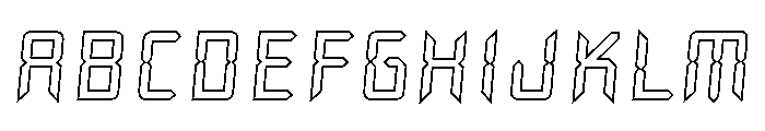 Watch Outline Font UPPERCASE