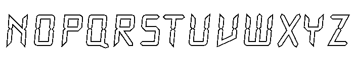 Watch Outline Font LOWERCASE