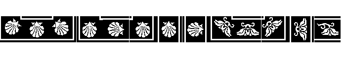 Water Garden Ornaments A FONT