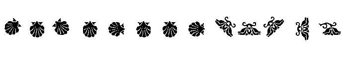 Water Garden Ornaments D FONT