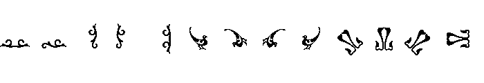 Water Garden Ornaments G Font UPPERCASE