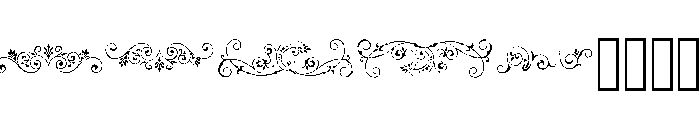 Wausau Ornaments Font LOWERCASE