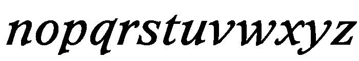 Waverly Bold Italic Font LOWERCASE