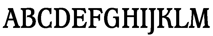 Waverly Condensed Bold Font UPPERCASE