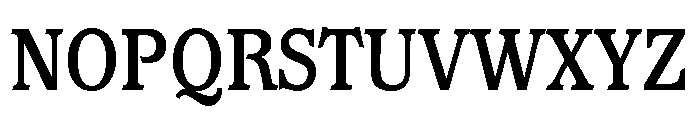 Waverly Condensed Bold Font UPPERCASE