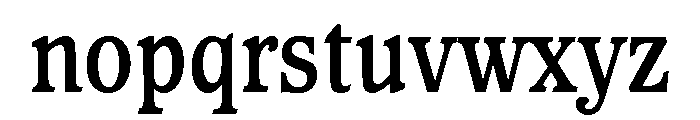 Waverly Condensed Bold Font LOWERCASE