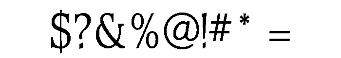 Waverly Condensed Light Font OTHER CHARS
