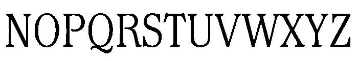 Waverly Condensed Light Font UPPERCASE