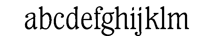 Waverly Condensed Light FONT