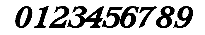 Waverly Extra Bold Italic Font OTHER CHARS