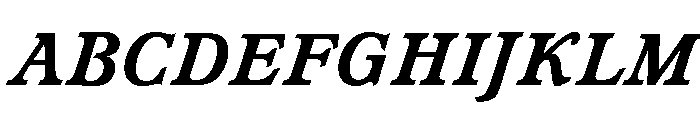 Waverly Extra Bold Italic Font UPPERCASE