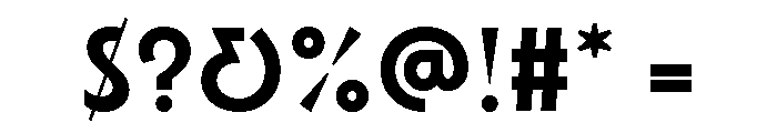 Waverly Heavy Font OTHER CHARS